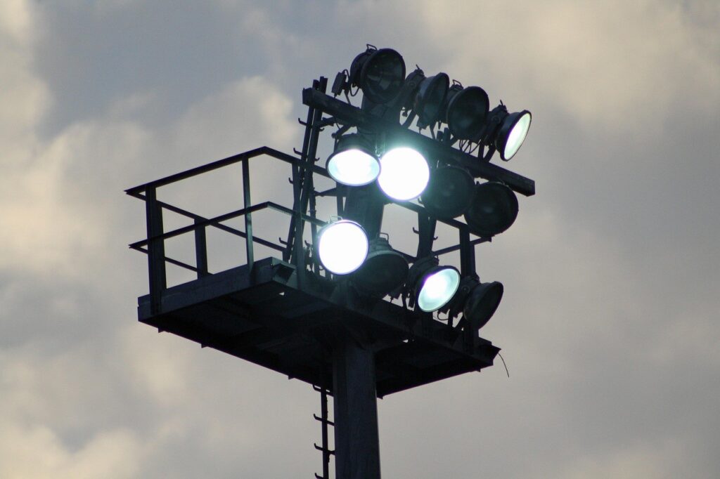 Ilustrasi Lampu Sorot