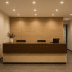 Resepsionis kantor modern
