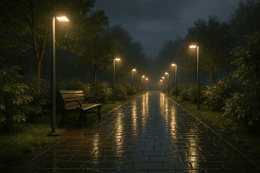 Taman Malam Setelah Hujan