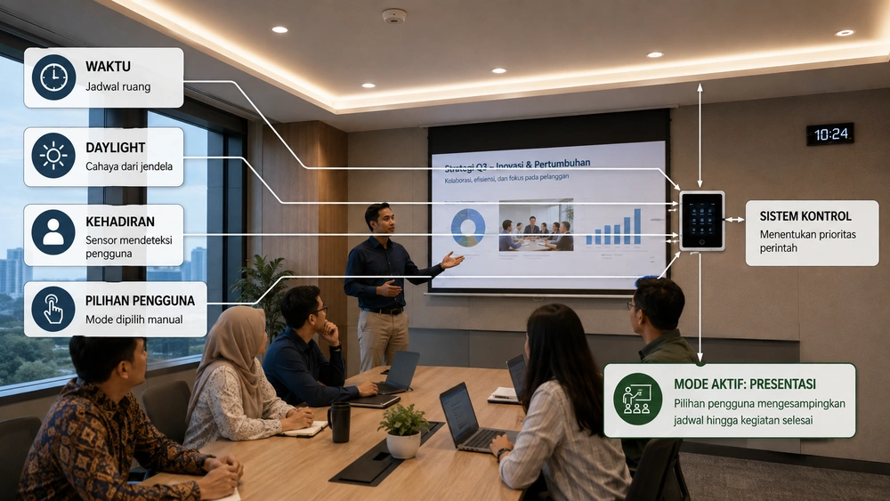 Atur Cahaya Di Ruang Meeting