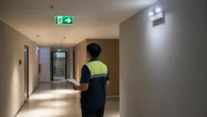 Cek Penempatan Lampu Darurat